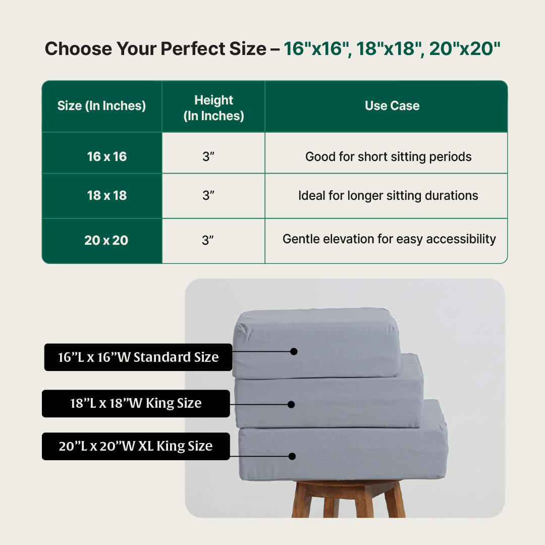 PoshRest Square Seat Pads