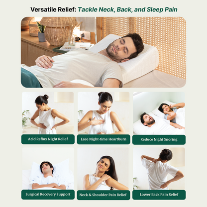 Original Cooling Gel Memory Foam Wedge Pillow - Soft
