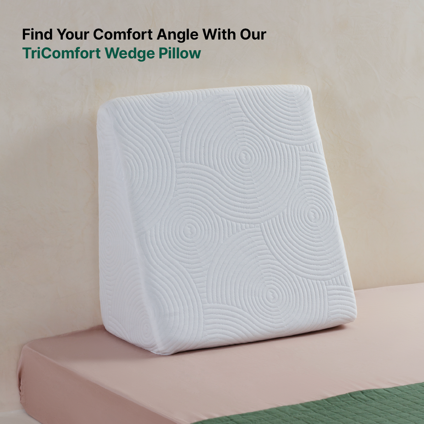 Original Cooling Gel Memory Foam Wedge Pillow - Soft