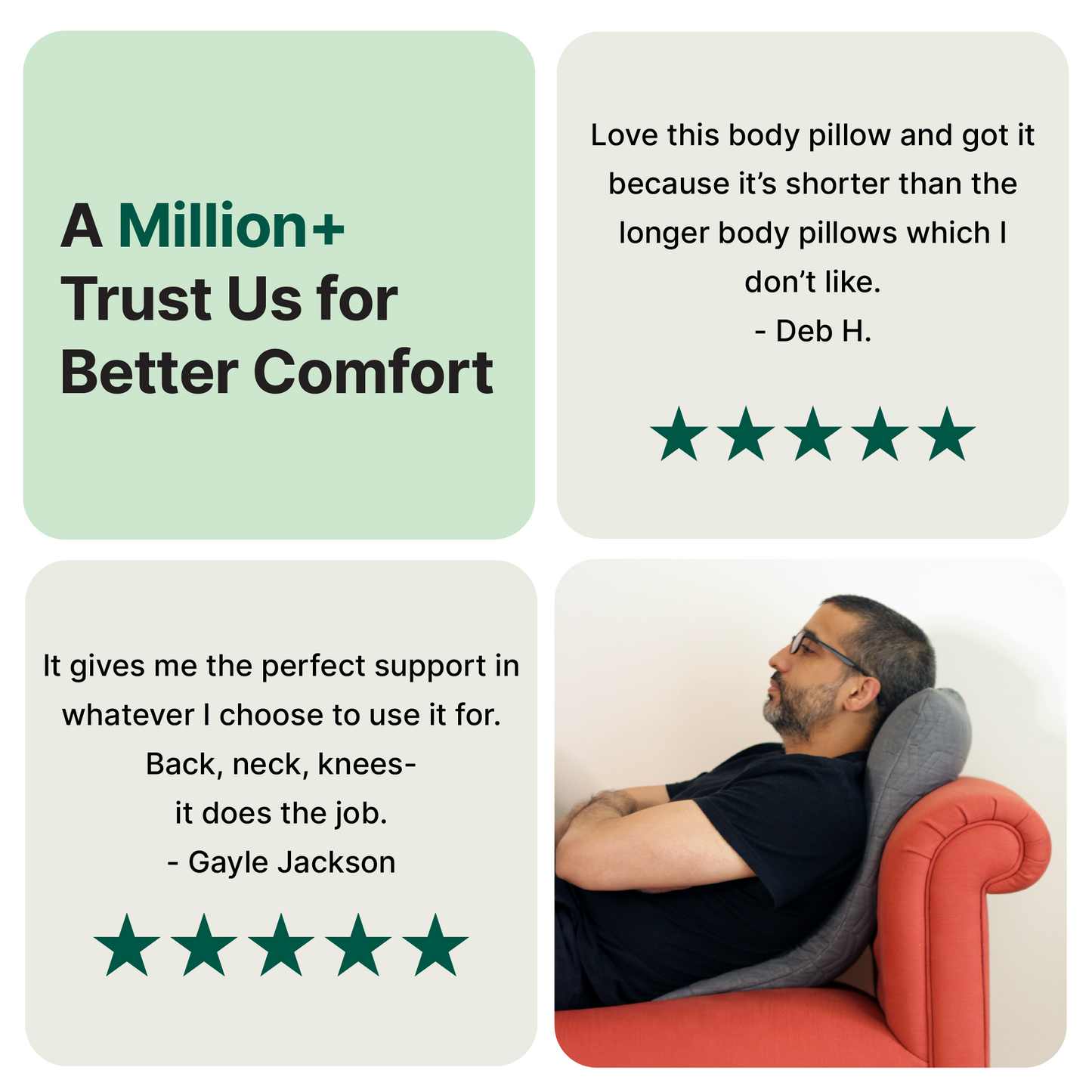 Cozy Nest Short Body Pillow